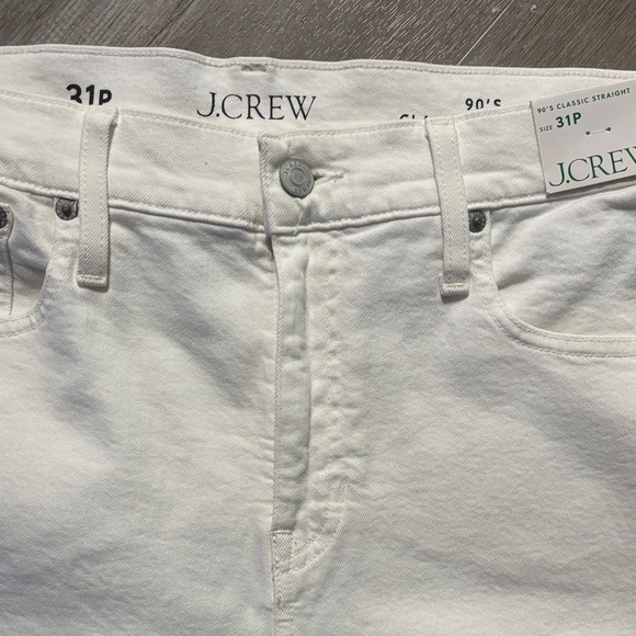 J. Crew Women's White Straight Leg Jeans. NWT. new with tags. - Picture 4 of 4